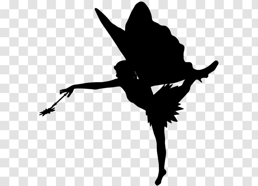 Tinker Bell Fairy Silhouette Clip Art - Branch - Graphic Fairies Transparent PNG
