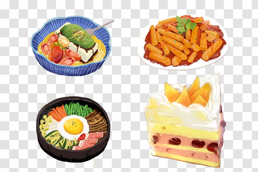 Bento Vegetarian Cuisine Meal Food - Asian - Delicious Hand-painted On The Tongue Transparent PNG