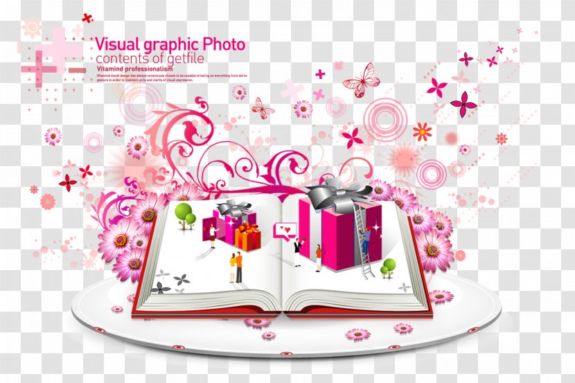 Download - Flower - Surprise Book Transparent PNG