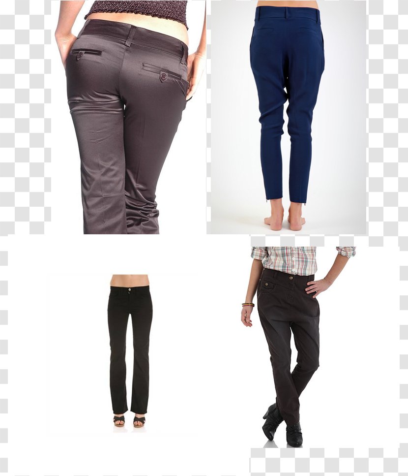 Slim-fit Pants Jeans Denim Jacket - Silhouette Transparent PNG