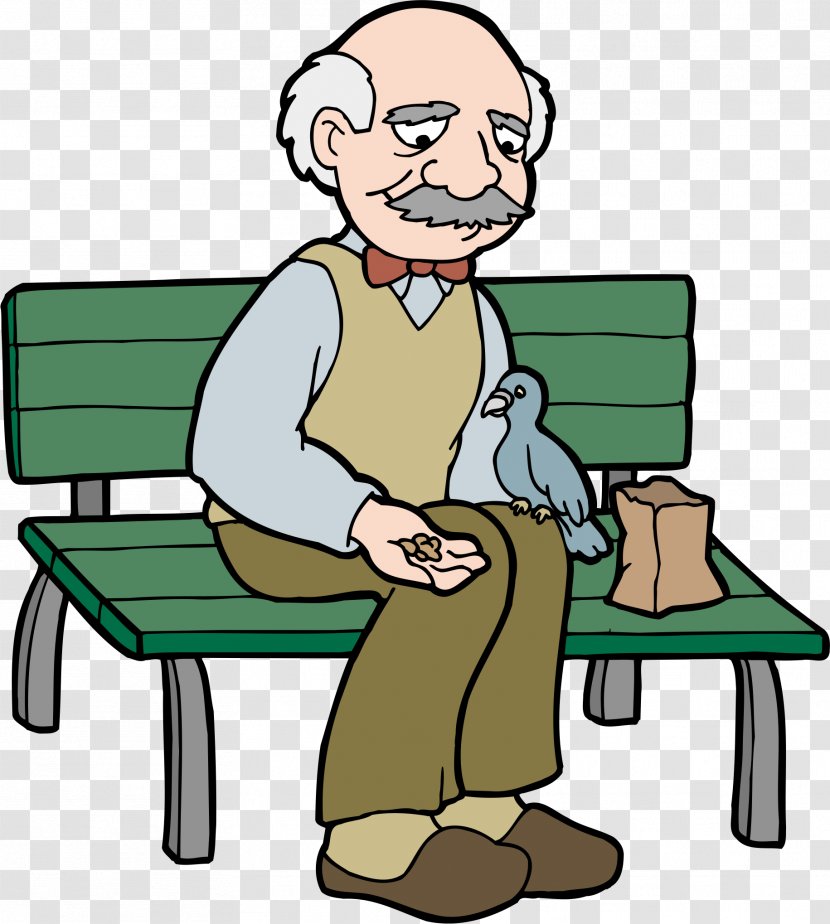 Grandparent Father Object Grandchild Son - Male - Feeding The Old Man Transparent PNG