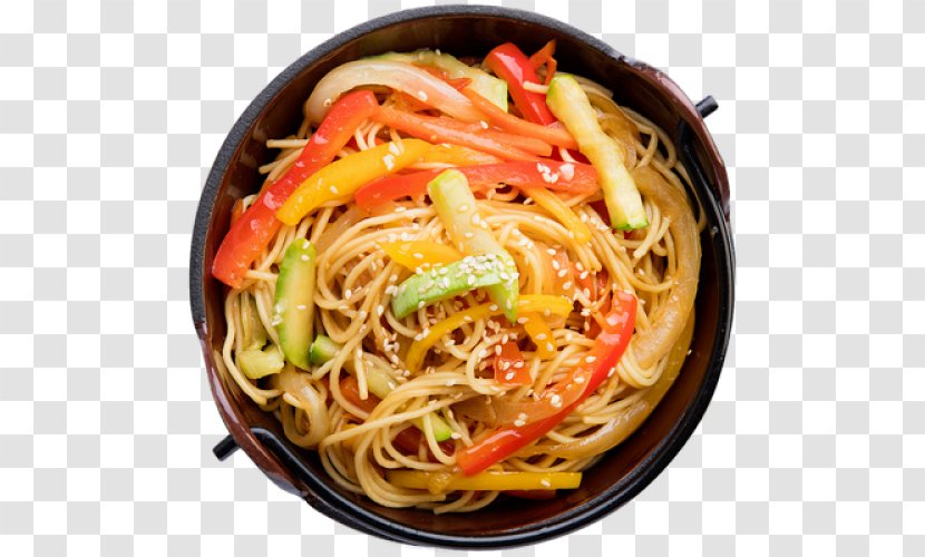 Chow Mein Lo Chinese Noodles Singapore-style Fried - Asian Food - Sushi Transparent PNG