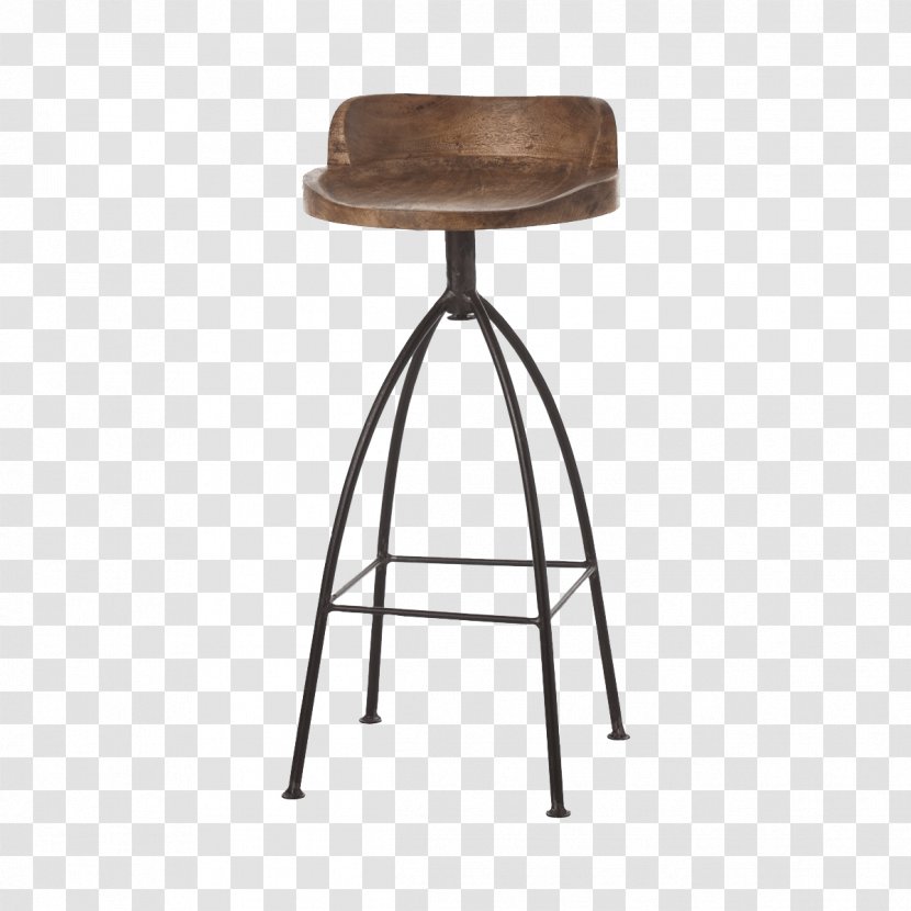 Bar Stool Wood Table Seat - Iron Transparent PNG