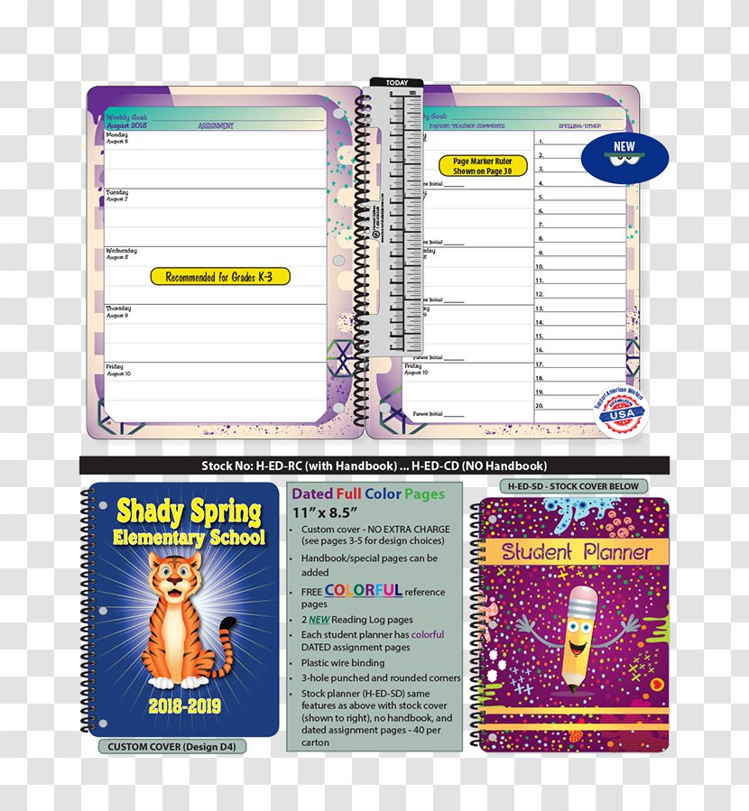 Elementary School Student Sales Pricing - Area - Notebook Cover Design Transparent PNG