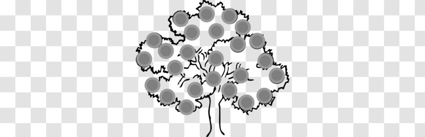 Cartoon Rambutan Clip Art - Monochrome - Ho Cliparts Transparent PNG