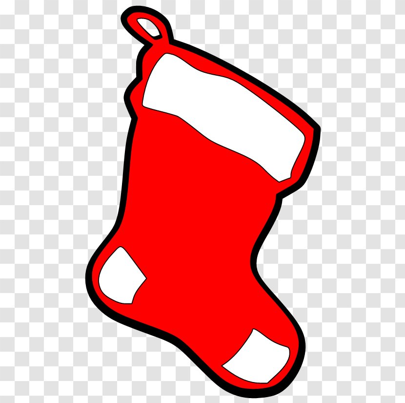 Shoe Line Clip Art - Area - Christmas Stockings Transparent PNG