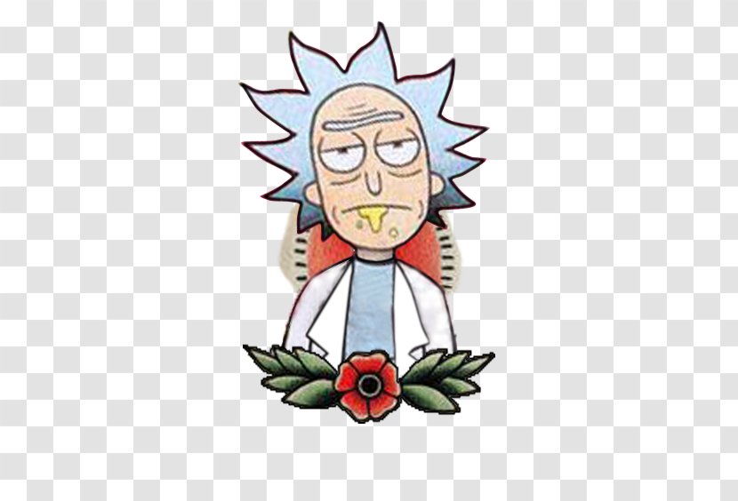 Morty Smith Rick Sanchez Old School (tattoo) Flash - European And American Tattoo Transparent PNG