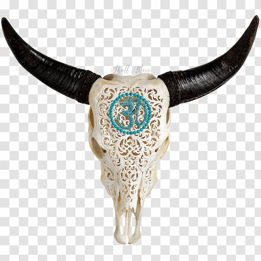 Skull XL Horns Cattle Animal - Balinese People Transparent PNG