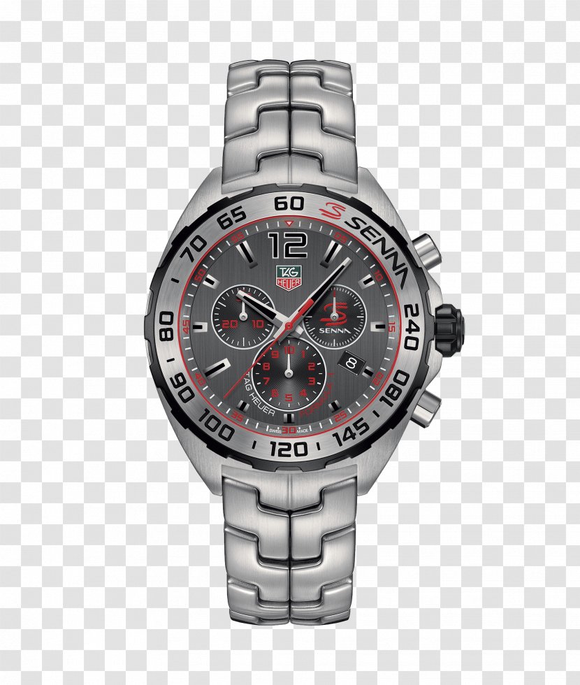 Chronograph Watch TAG Heuer Swiss Made Movement - Strap - Formula 1 Transparent PNG