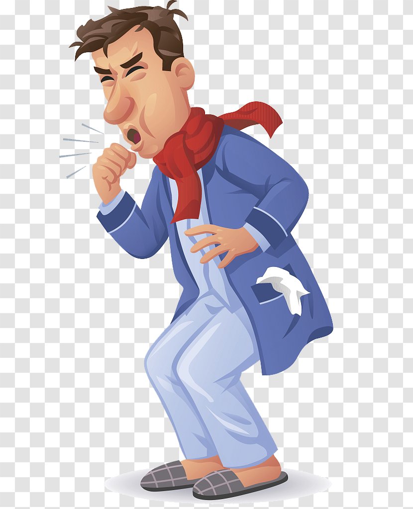 Legionellosis Symptom Disease Pneumonia Cough - Electric Blue - Character Illustrations, Colds, Coughs Transparent PNG