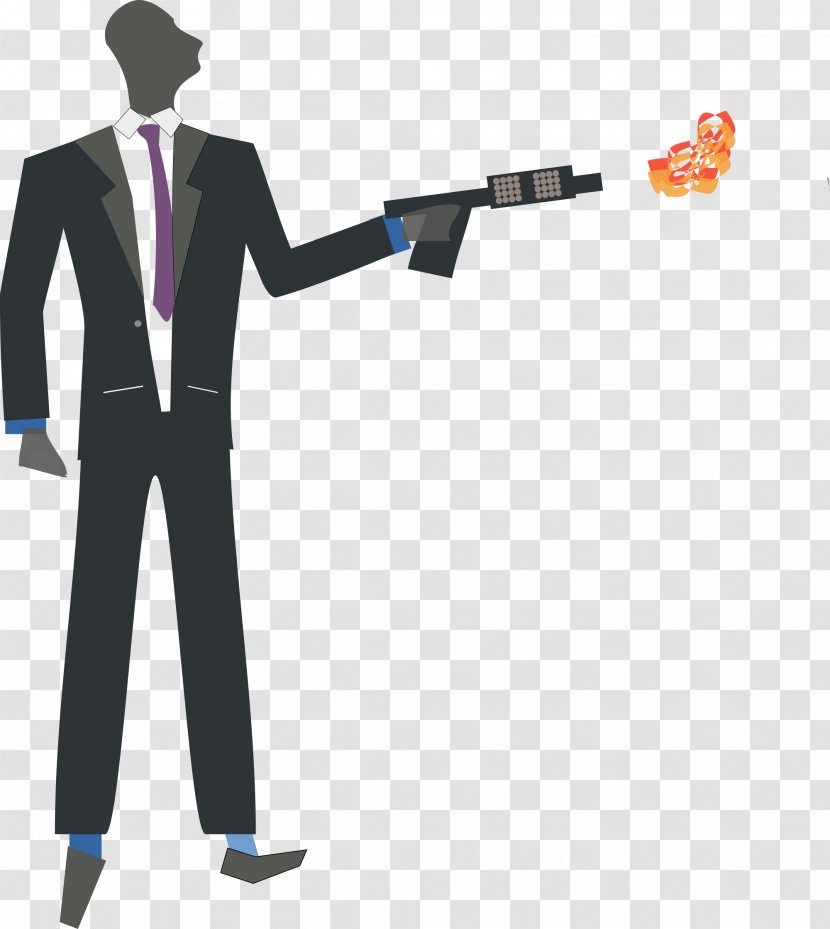 Suit Flamethrower Clip Art - Free Content - Business Cliparts Transparent PNG