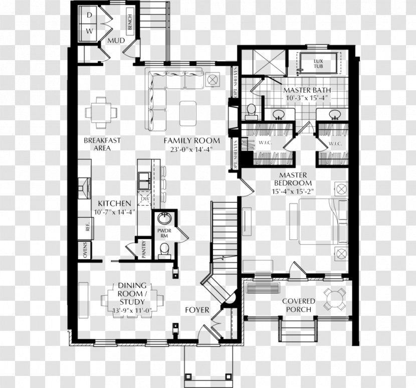 House Plan Floor Plot - Schematic - Georgetown Heritage Day Transparent PNG