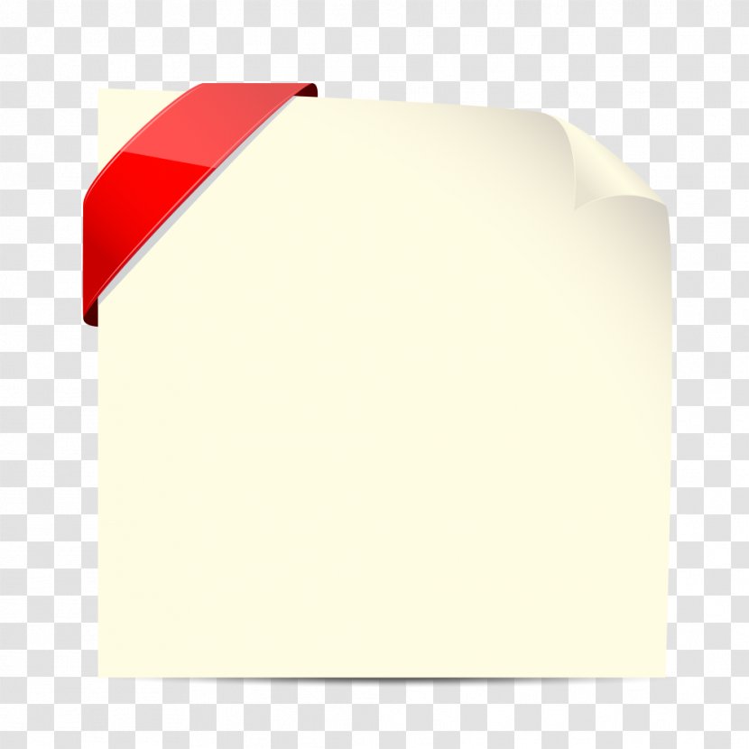 Paper Euclidean Vector - Product - Note Red Ribbon Roll Angle Material Transparent PNG