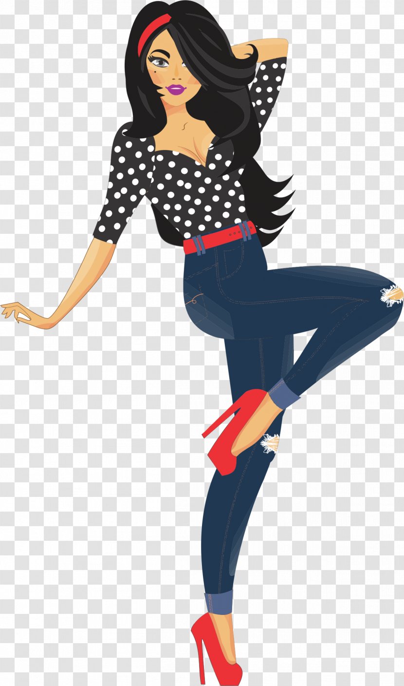 Fashion Design Woman Illustration Clip Art - Flower Transparent PNG