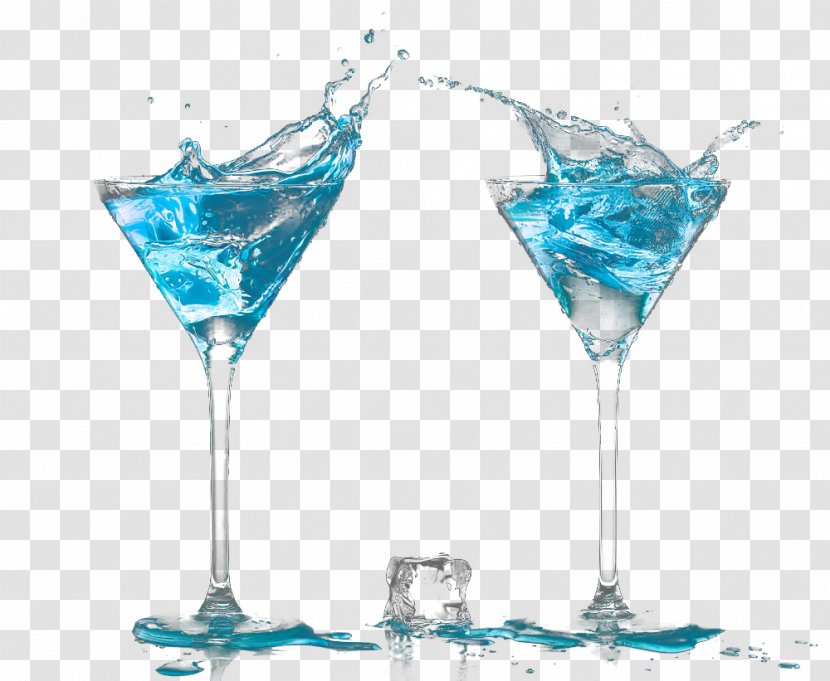 Wine Cocktail Blue Hawaii Martini - Waterproofing Transparent PNG