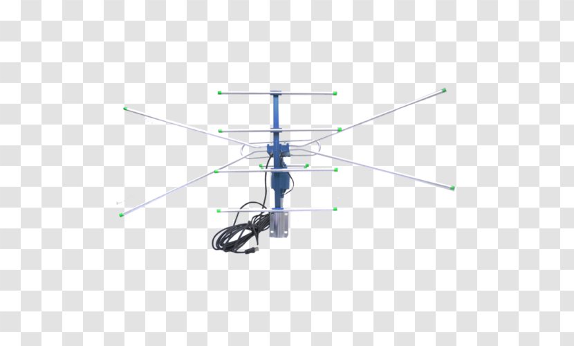 Helicopter Rotor Line Angle - Electronics Accessory - Tv Antenna Transparent PNG