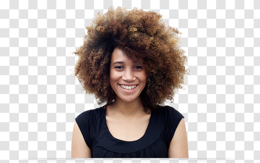 Smile African American Black Woman Afro - Hairstyle - Talents Wanted Transparent PNG