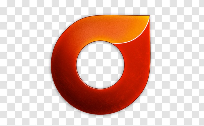 Circle Font - Orange Transparent PNG