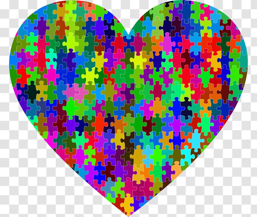 Autistic Spectrum Disorders World Autism Awareness Day Jigsaw Puzzles National Society - Heart - Puzzle Transparent PNG