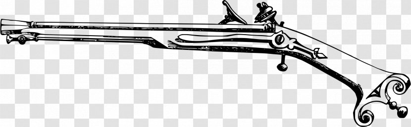 Trigger Antique Firearms Pistol Clip Art - Silhouette - Handgun Transparent PNG