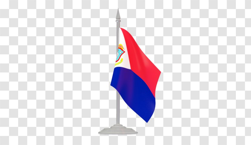 Flag Of Sint Maarten National Netherlands - Flagpole Transparent PNG
