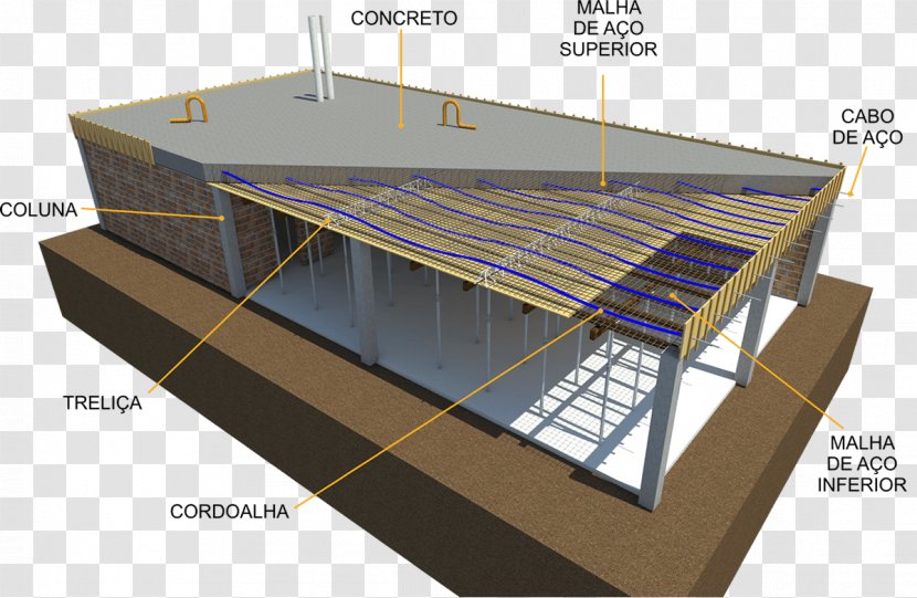 Prestressed Concrete Architectural Engineering Slab Civil - Elevation - Bridge Transparent PNG