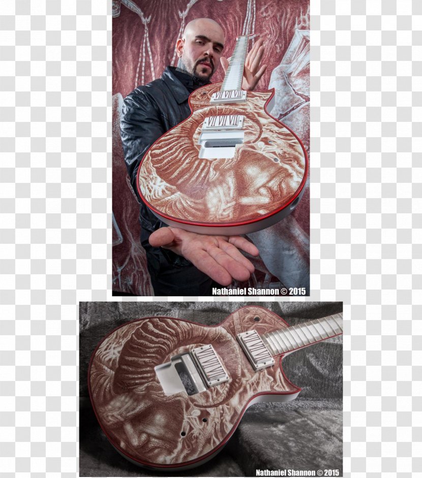 ESP LTD Gary Holt Signature Model GH600EC Electric Guitar Painting Guitarist - Watercolor Transparent PNG