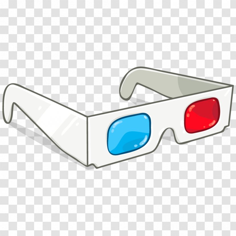 Glasses Polarized 3D System Film Anaglyph - Television - Sunglass Transparent PNG