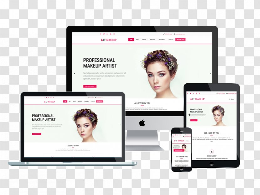 Responsive Web Design Template System - Multimedia - Hairdressing Theme Transparent PNG