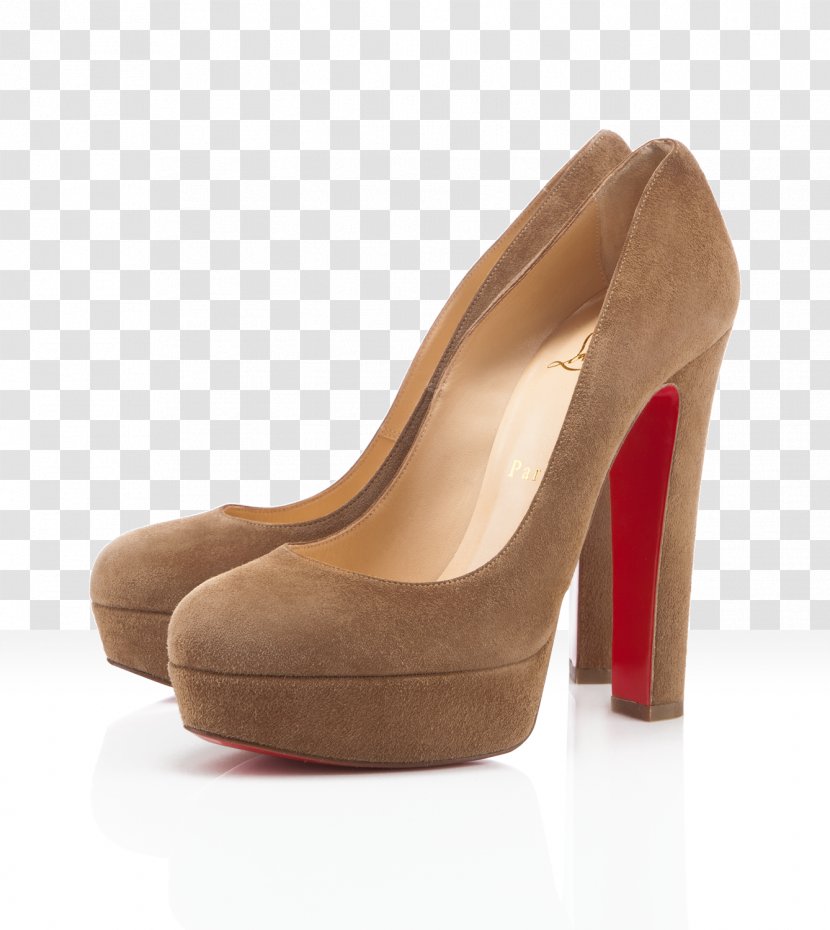 Suede Court Shoe High-heeled Footwear Sneakers - Louboutin Transparent PNG