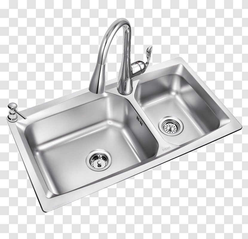 Kitchen Sink Du0159ez Dishwashing Stainless Steel - Double Cell Thick Package Transparent PNG