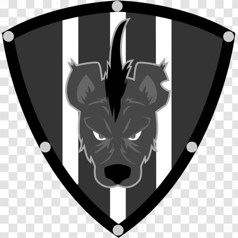 Hyena Logo Character White Font Transparent PNG