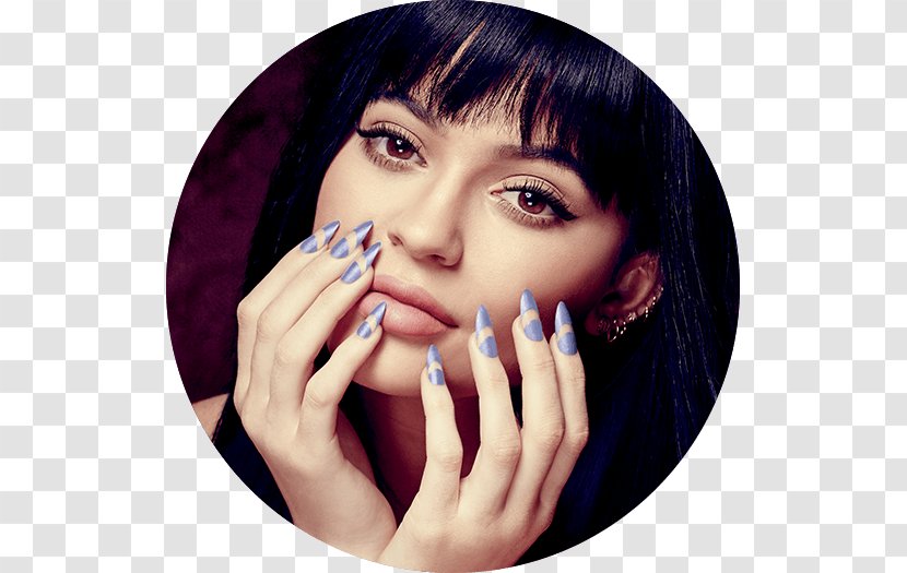 Kylie Jenner Nail Polish Art Fashion - Brown Hair Transparent PNG