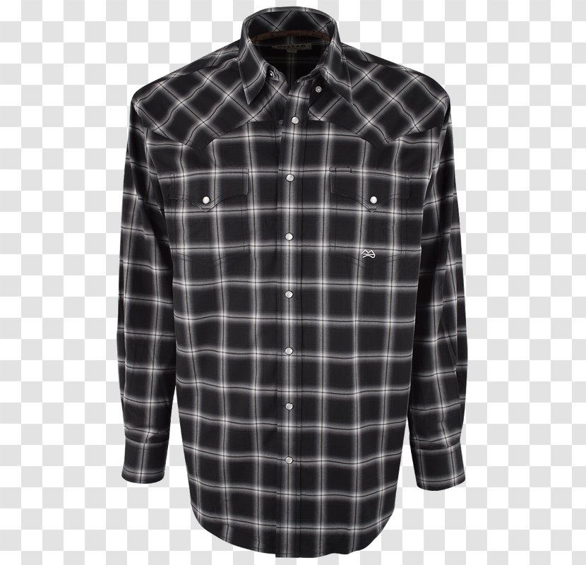 T-shirt Tops Sleeve Flannel - Checkered Shirt Transparent PNG