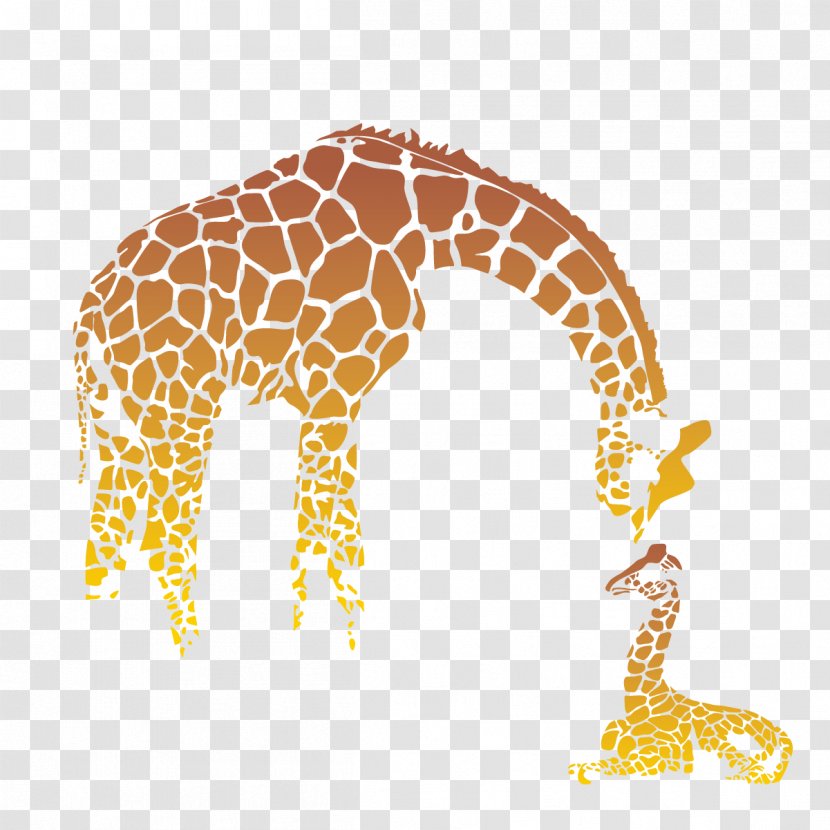 Giraffe Mother's Day Infant - Pattern - Family Icon Transparent PNG