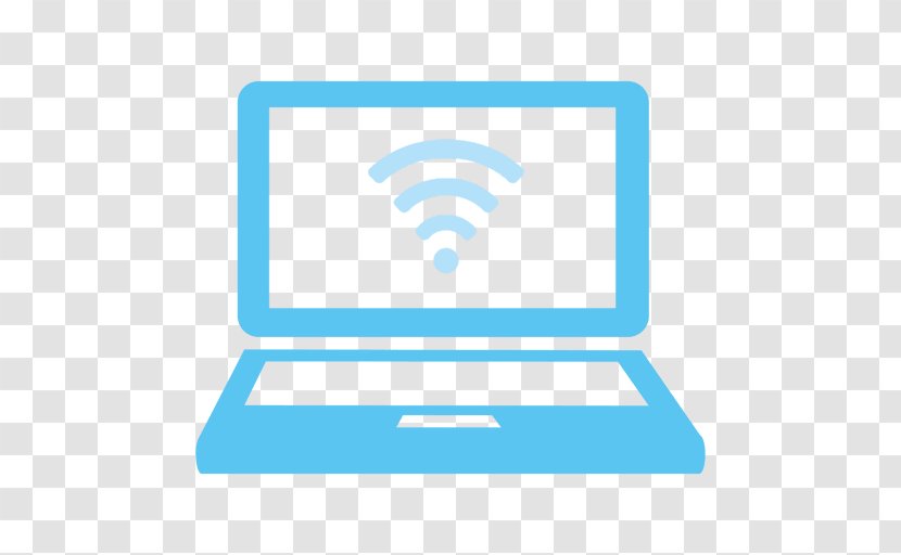 Laptop Router Wi-Fi - Blue Transparent PNG