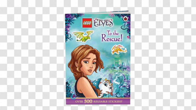 LEGO Elves: To The Rescue! Amazon.com A Magical Journey Dragon Adventures Toy - Book Transparent PNG