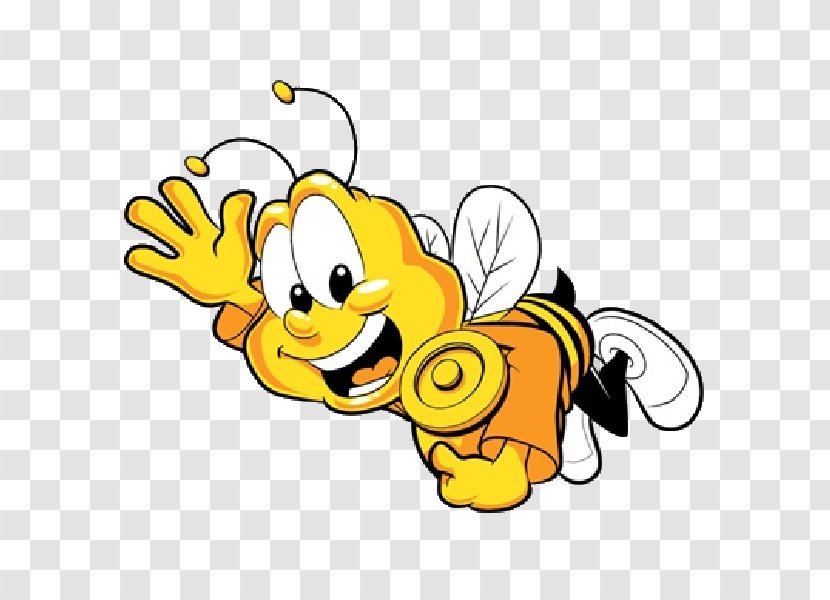 Honey Bee Cartoon Bumblebee Clip Art - Queen Transparent PNG