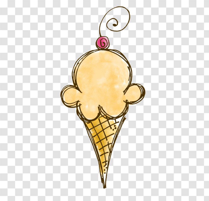 Ice Cream Cones Sundae Neapolitan Dessert - Body Jewelry - Bebida Watercolor Transparent PNG