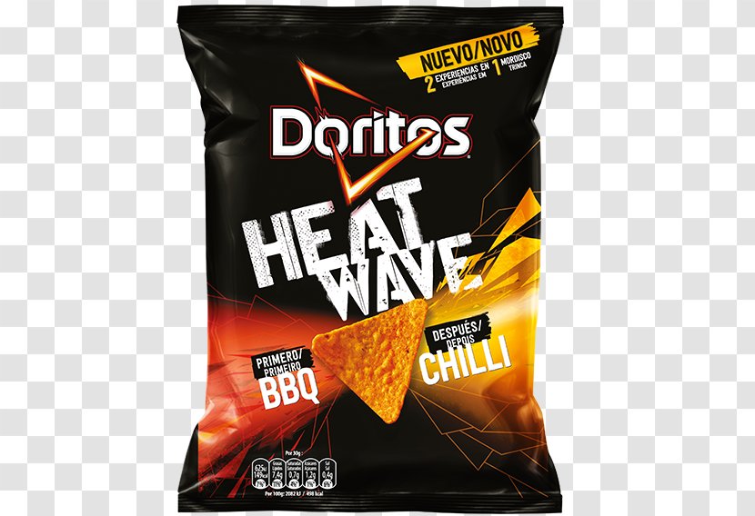 Doritos Heat Wave Bbq Barbecue Bold BBQ Flavour Chips 4 Bags Canadian Potato Chip - Brand - Roulette Transparent PNG