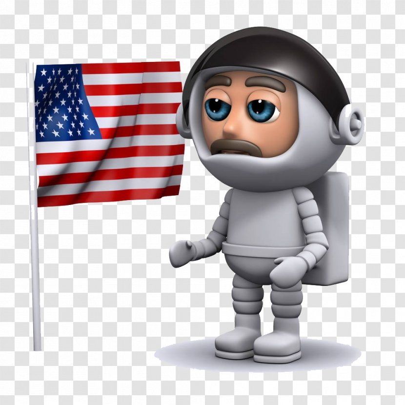 United States Astronaut Flag Illustration - Technology - The Astronauts In Space Transparent PNG