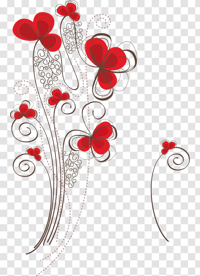 Floral Design Flower Pattern - Simple Flowers Vector Transparent PNG