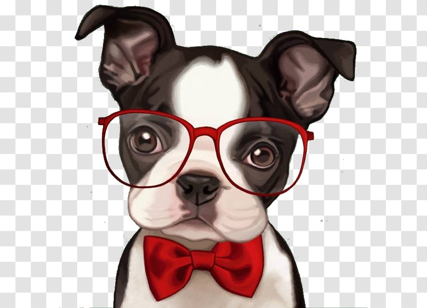 French Bulldog Boston Terrier Pug American - Sunglasses - Retro Party Transparent PNG