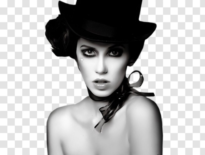 Woman With A Hat Black And White Painting - Tree Transparent PNG