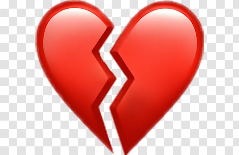 Broken Heart Emoji Symbol Love - Tree Transparent PNG