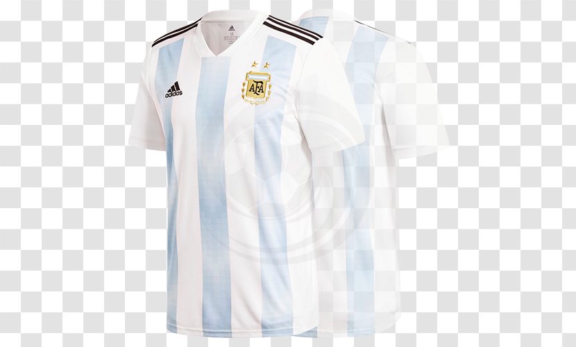 2018 World Cup Argentina National Football Team T-shirt Jersey Kit - Jersy Transparent PNG
