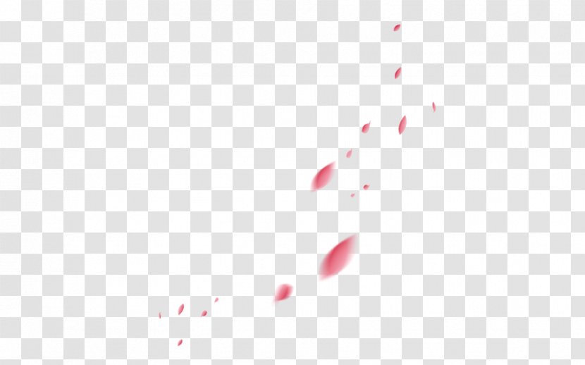 Angle Pattern - Red - Shower Of Petals Floating Transparent PNG