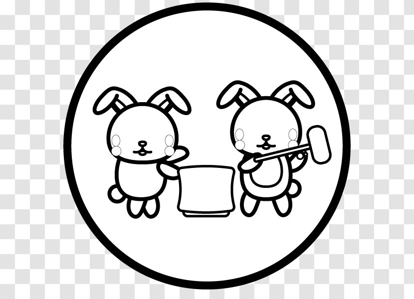 Black And White Holland Lop Netherland Dwarf Rabbit Mochi - Rabbits Eat Moon Cakes Transparent PNG