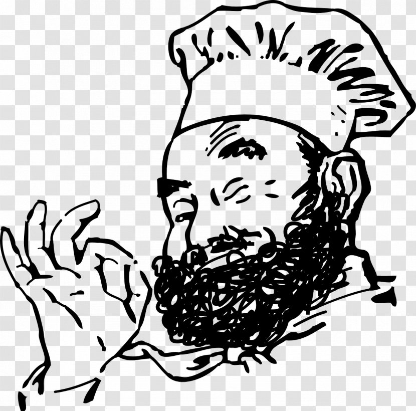 Chef Beard Clip Art - Restaurant - Baker Transparent PNG