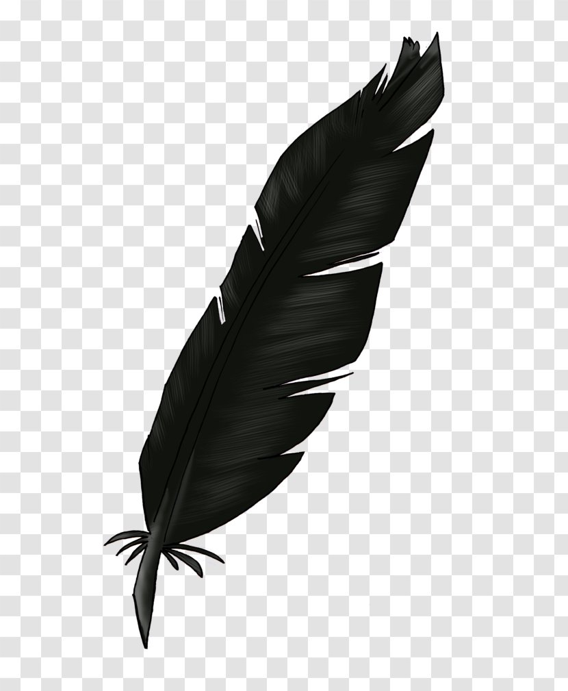 Feather Light Clip Art - Black Transparent PNG